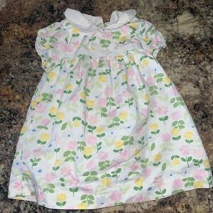 Vintage Y2K Baby Gap Easter Dress Pastel Floral 3/6 Months 2005